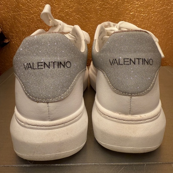 Size 7 White Valentino Sneakers - Picture 2 of 5